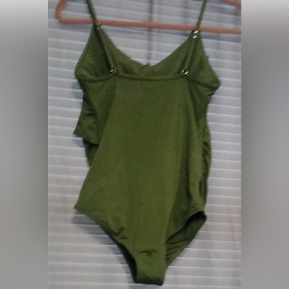H&M Olive Green Maternity One Piece Swimsuit Bathing Suit - Picture 3 of 5